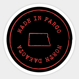 Made in North Dakota T-Shirt Sticker